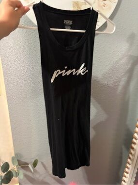 Victoria secret pink twist back muscle tank large
